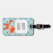 GEPÄCK-Umbau roten Fox Tierniedliches Wald Gepäckanhänger (Vorderseite horizontal)