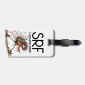 Gepäck und Rucksack-Tag für Quirky-Wandermädchen Gepäckanhänger (Rückseite horizontal)