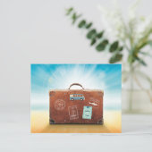 Gepäck...verpackt und bereit zum Mitnehmen Postkarte (Stehend Vorderseite)