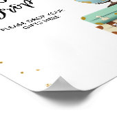 Gepäckabfall Abreise Unterkunft Dusche Miss an Fra Poster (Ecke)