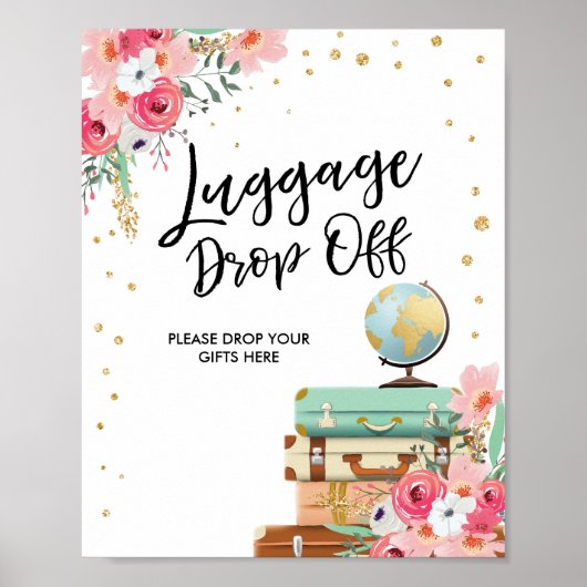 Gepäckabfall Abreise Unterkunft Dusche Miss an Fra Poster (Vorne)