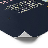 Gepäckabfall Abreise Unterkunft Dusche Miss an Fra Poster (Ecke)