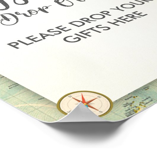 Gepäckabfall Abreise Unterkunft Dusche Miss an Fra Poster (Ecke)