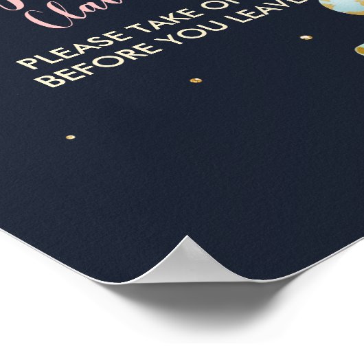 Gepäckabfall Abreise Unterkunft Dusche Miss an Fra Poster (Ecke)