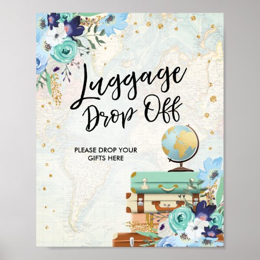 Gepäckabfall Abreise Unterkunft Dusche Miss an Fra Poster (Vorne)