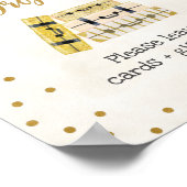 Gepäckabfall Brautparty-Zeichen Poster (Ecke)