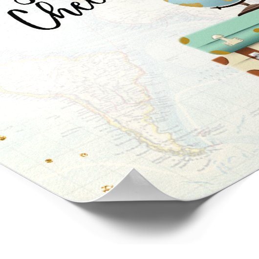 Gepäckabfertigung Karo Unterkunft Reiseschauer Fra Poster (Ecke)