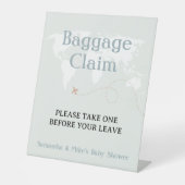 Gepäckanforderung Bitte nehmen Sie eine Travel Bab Sockelschild (Vorderseite)