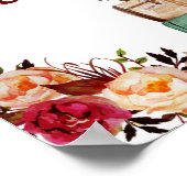 Gepäckanforderung Brautparty-Plakat signieren Poster (Ecke)