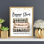 Gepäckanforderung Unterkunft Reisedusche Miss an F Poster