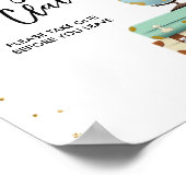 Gepäckanforderung Unterkunft Reisedusche Miss an F Poster (Ecke)