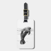 Gepäckanhänger (Vorderseite vertikal)