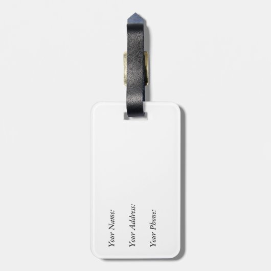 Gepäckanhänger (Rückseite vertikal)