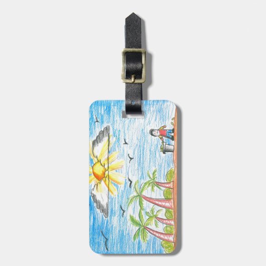 Gepäckanhänger (Vorderseite vertikal)