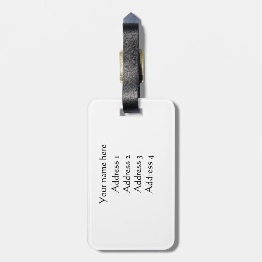 Gepäckanhänger (Rückseite vertikal)