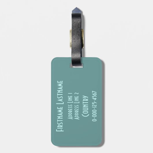 Gepäckanhänger (Rückseite vertikal)