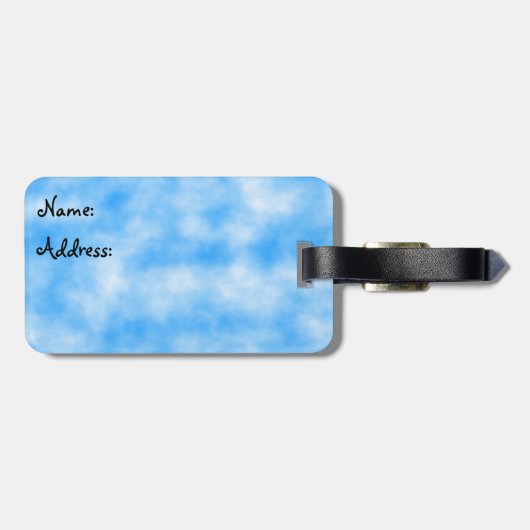 Gepäckanhänger (Rückseite horizontal)