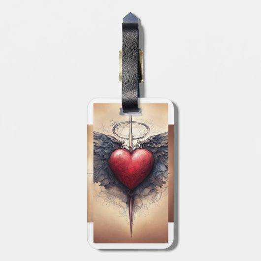 Gepäckanhänger (Rückseite vertikal)