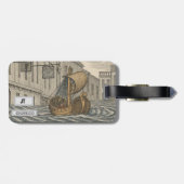 Gepäckanhänger (Rückseite horizontal)
