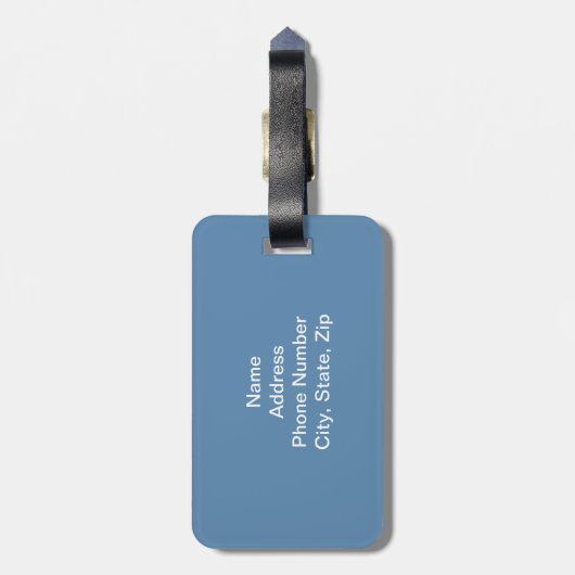 Gepäckanhänger (Rückseite vertikal)