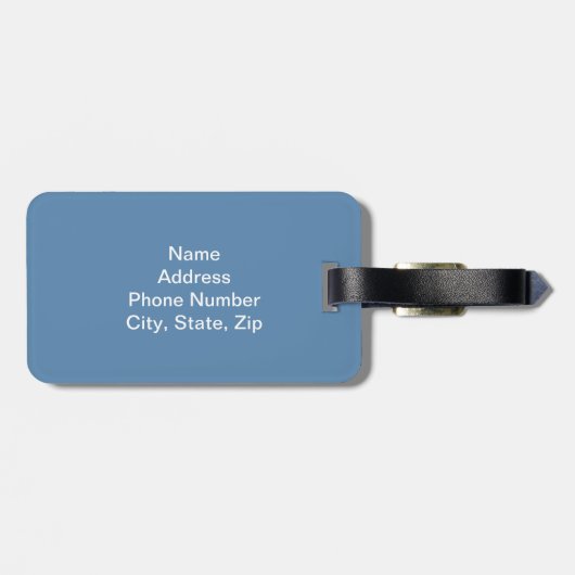 Gepäckanhänger (Rückseite horizontal)