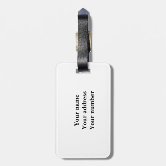 Gepäckanhänger (Rückseite vertikal)