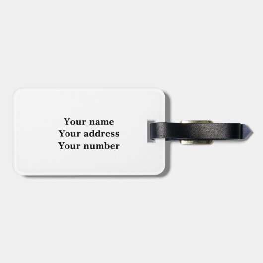 Gepäckanhänger (Rückseite horizontal)