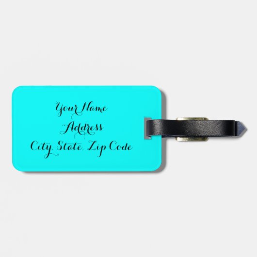 Gepäckanhänger (Rückseite horizontal)