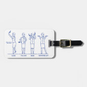 Gepäckanhänger (Vorderseite horizontal)