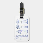 Gepäckanhänger (Vorderseite vertikal)