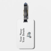 Gepäckanhänger (Rückseite vertikal)