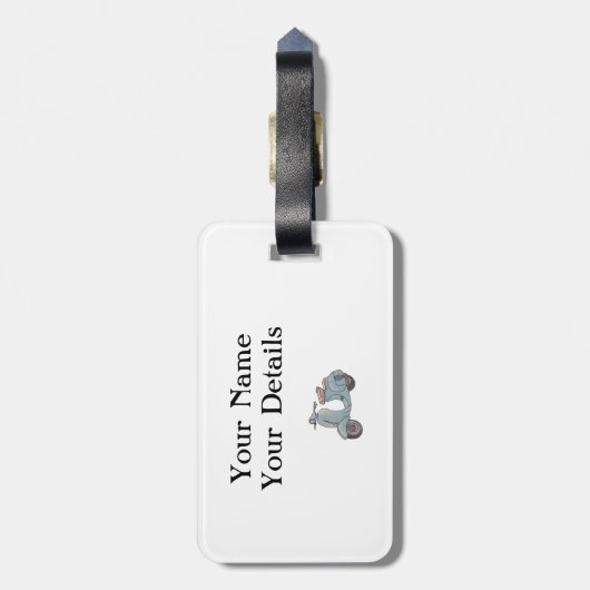 Gepäckanhänger (Rückseite vertikal)