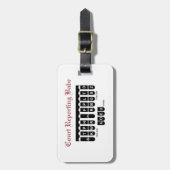 Gepäckanhänger - (Vorderseite vertikal)