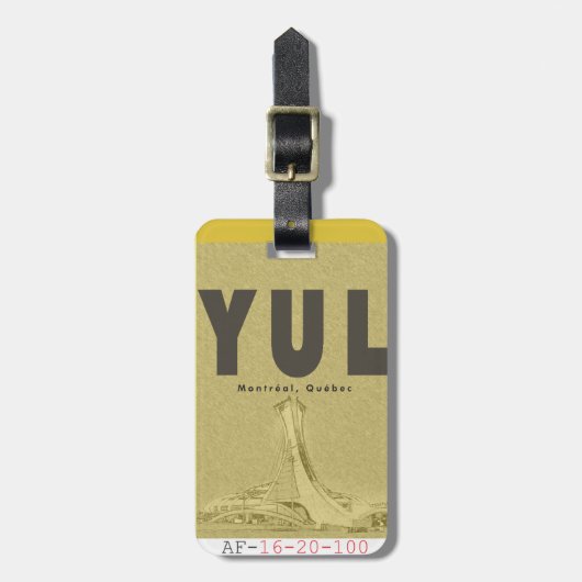 Gepäckanhänger (Vorderseite vertikal)