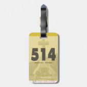 Gepäckanhänger (Rückseite vertikal)