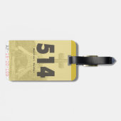 Gepäckanhänger (Rückseite horizontal)