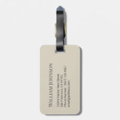 Gepäckanhänger (Rückseite vertikal)