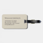 Gepäckanhänger (Rückseite horizontal)