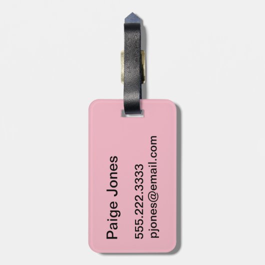 Gepäckanhänger (Rückseite vertikal)