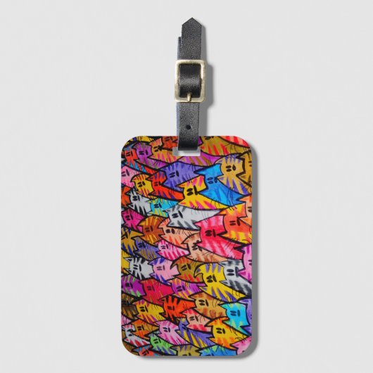 Gepäckanhänger 012 - Katzen 05 (Vorderseite Vertikal)