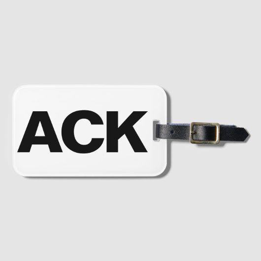 Gepäckanhänger ACK (Vorderseite (Horizontal))