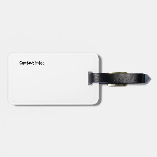 Gepäckanhänger Airedale Terrier (Rückseite horizontal)