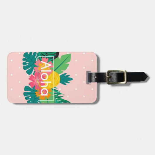 Gepäckanhänger Aloha (Vorderseite horizontal)