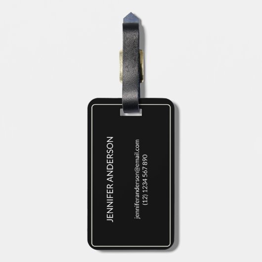 Gepäckanhänger Aloha (Rückseite vertikal)