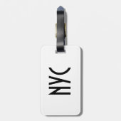 Gepäckanhänger Annie NYC (Rückseite vertikal)