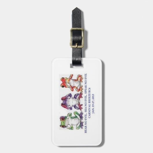 GEPÄCKANHÄNGER BC6 (Vorderseite vertikal)