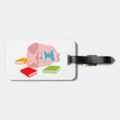Gepäckanhänger (Cartoon Pig) (Rückseite horizontal)