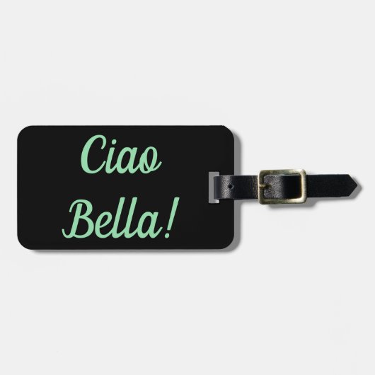 Gepäckanhänger Ciao Bella (Vorderseite horizontal)