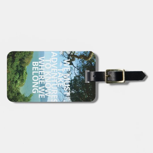 Gepäckanhänger der Abenteuer-| (Vorderseite horizontal)