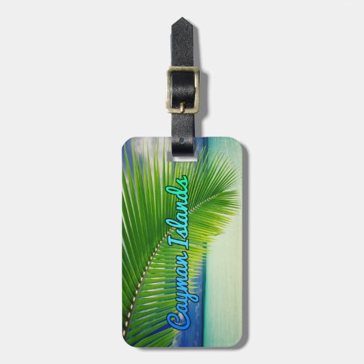 Gepäckanhänger der Kaimaninseln (Vorderseite vertikal)